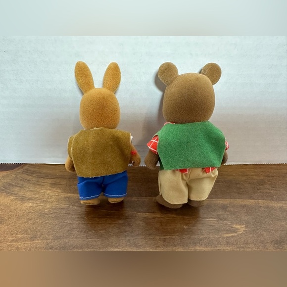 Lot of 2 Vintage Sylvanian Families MAPLE TOWN Bunny and Bear - Picture 5 of 5